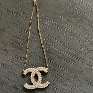 Chanel button necklace